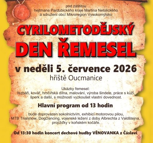 Den řemesel 2026 Oucmanice